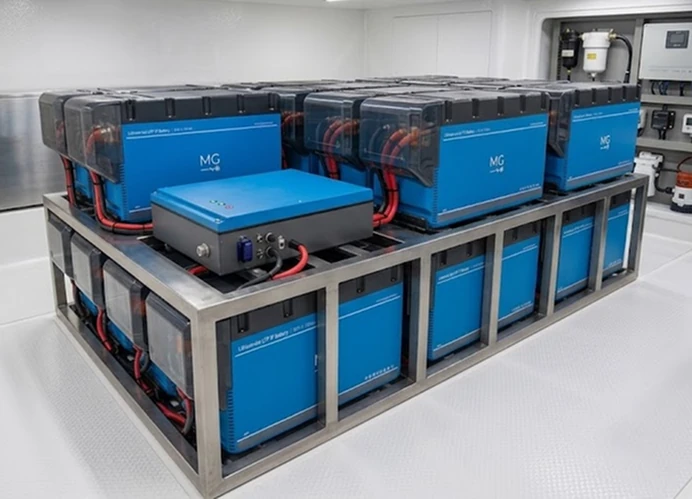 Batteries de propulsion électrique intégrées dans un châssis à bord